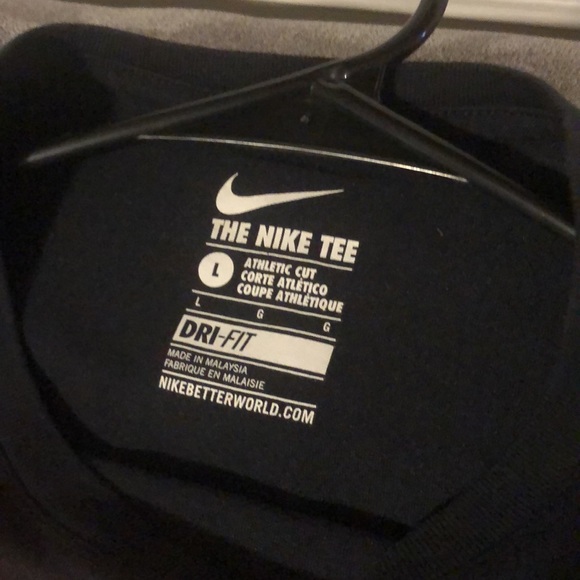 NIKE DRI FIT LARGE ATHLETIC CUT BLACK ORANGE CLEMSON TIGERS BASKETBALL SHIRT - Picture 3 of 3